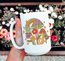 Load image into Gallery viewer, Groovy Retro Mushroom Mug