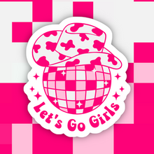 Load image into Gallery viewer, Let’s Go Girls Disco Cowgirl Sticker