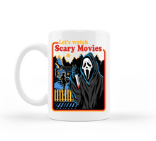 Load image into Gallery viewer, Let’s Watch Scary Movies Horror Mug