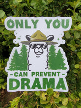 Load image into Gallery viewer, Llama Only You Can Prevent Drama Vinyl Sticker