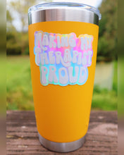 Load image into Gallery viewer, White Holographic Making My Therapist Proud Sticker