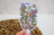 Load image into Gallery viewer, Retro Disco Planter Glitter Sticker