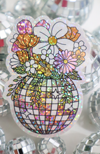 Load image into Gallery viewer, Retro Disco Planter Glitter Sticker