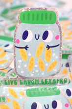 Load image into Gallery viewer, Live Laugh Lexapro Glitter Sticker