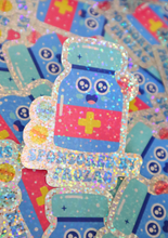 Load image into Gallery viewer, Sponsored By Prozac Glitter Sticker