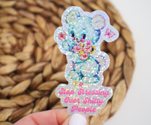 Load image into Gallery viewer, Stop Stressing Over Shitty People Glitter Sticker