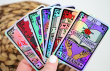 Load image into Gallery viewer, The Reader Slow Burn Holographic Sticker