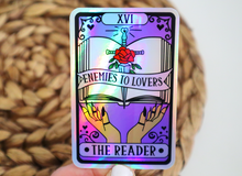 Load image into Gallery viewer, The Reader Enemies to Lovers Holographic Sticker