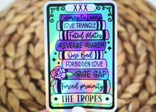 Load image into Gallery viewer, The Reader Tropes Holographic Sticker