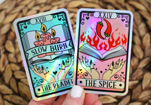 Load image into Gallery viewer, The Reader Slow Burn Holographic Sticker