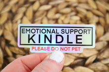 Load image into Gallery viewer, Emotional Support Kindle Please Do Not Pet Sticker