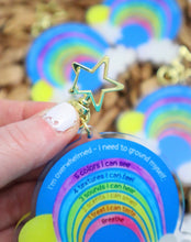 Load image into Gallery viewer, Mental Health Grounding Double Sided Keychain
