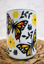 Load image into Gallery viewer, Butterfly Monarch Mug with Black Handle
