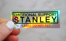 Load image into Gallery viewer, Emotional Support Stanley Please Do Not Pet Sticker
