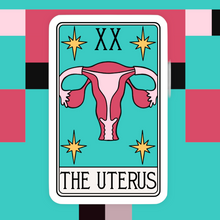 Load image into Gallery viewer, The Uterus Tarot Card Sticker
