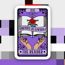 Load image into Gallery viewer, Reader Enemies to Lovers Tarot Sticker
