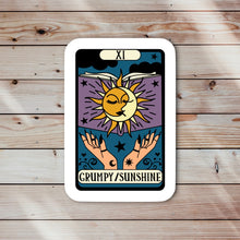 Load image into Gallery viewer, Grumpy Sunshine Tarot Reader Sticker
