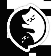 Load image into Gallery viewer, Cat Ying Yang Sticker
