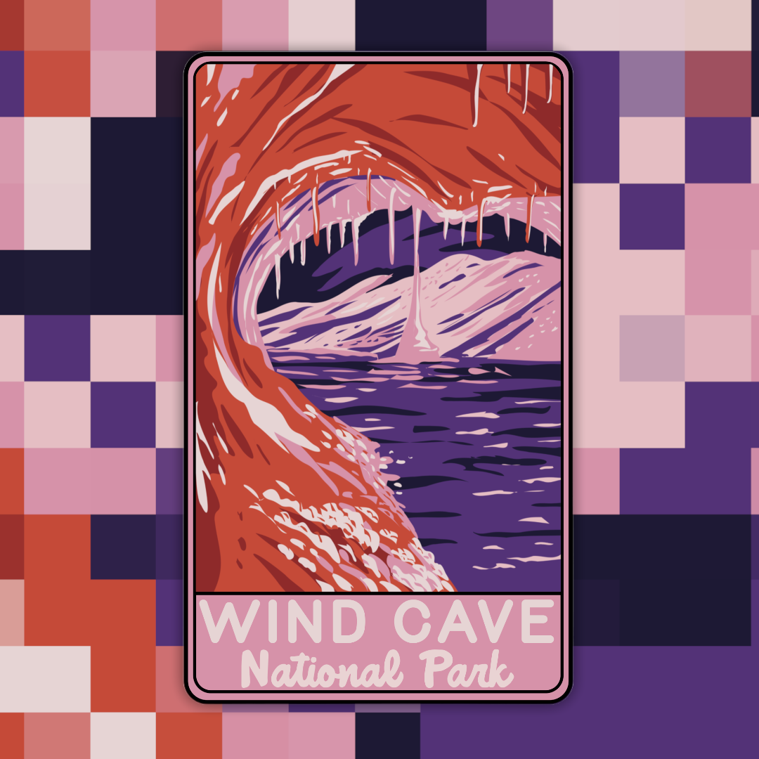 Wind Cave National Park Sticker – AceThePitmatianCo