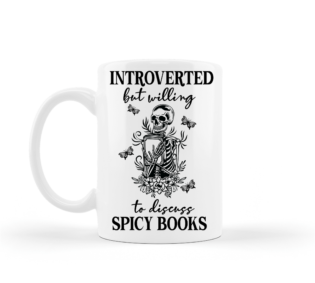 Introverted But Willing to Discuss Spicy Reads Mug