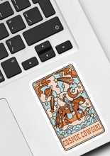 Load image into Gallery viewer, The Cosmic Cowgirl Tarot Card Sticker
