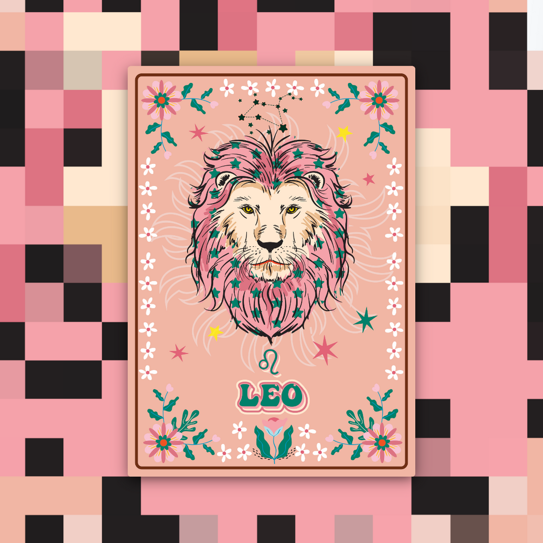 Leo Zodiac Sticker