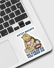 Load image into Gallery viewer, Cat Biscuits We Knead Em Sticker
