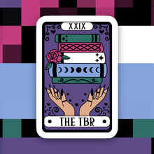 Load image into Gallery viewer, The Reader TBR Tarot Sticker
