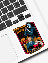 Load image into Gallery viewer, Halloween Safety A Sitter’s Guide Sticker
