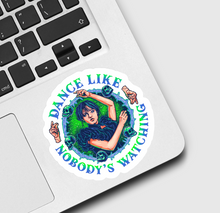 Load image into Gallery viewer, Wednesday Dance Like Nobody is Watching Sticker
