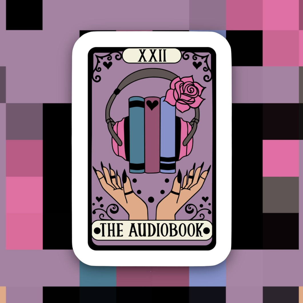 The Audio Book Tarot Reader Sticker