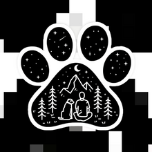 Load image into Gallery viewer, Dog Paw Adventure Boy Vinyl Sticker
