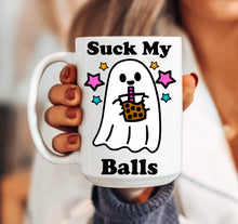 Load image into Gallery viewer, Suck My Balls Boba Funny Mug
