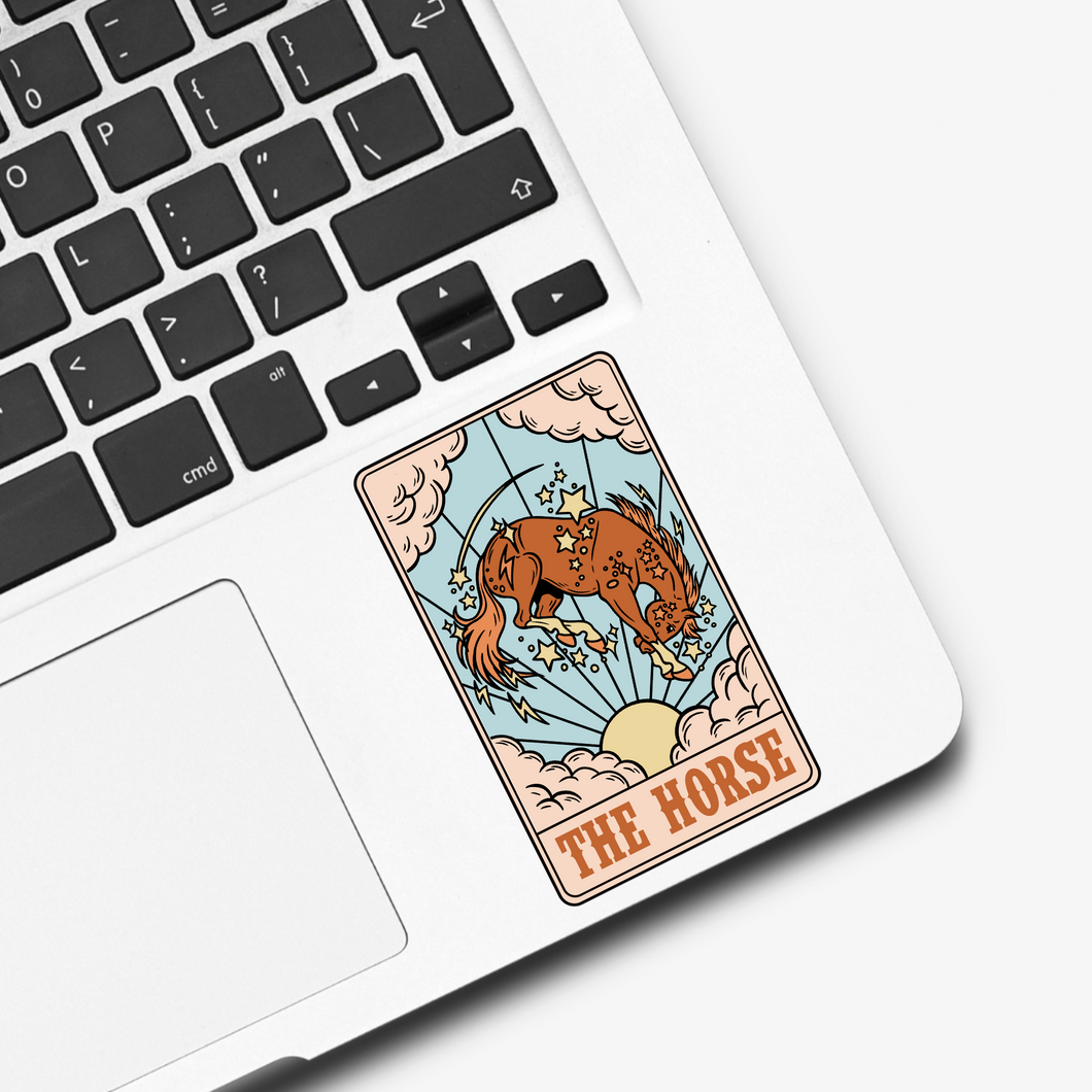 The Horse Cowgirl Tarot Card Sticker