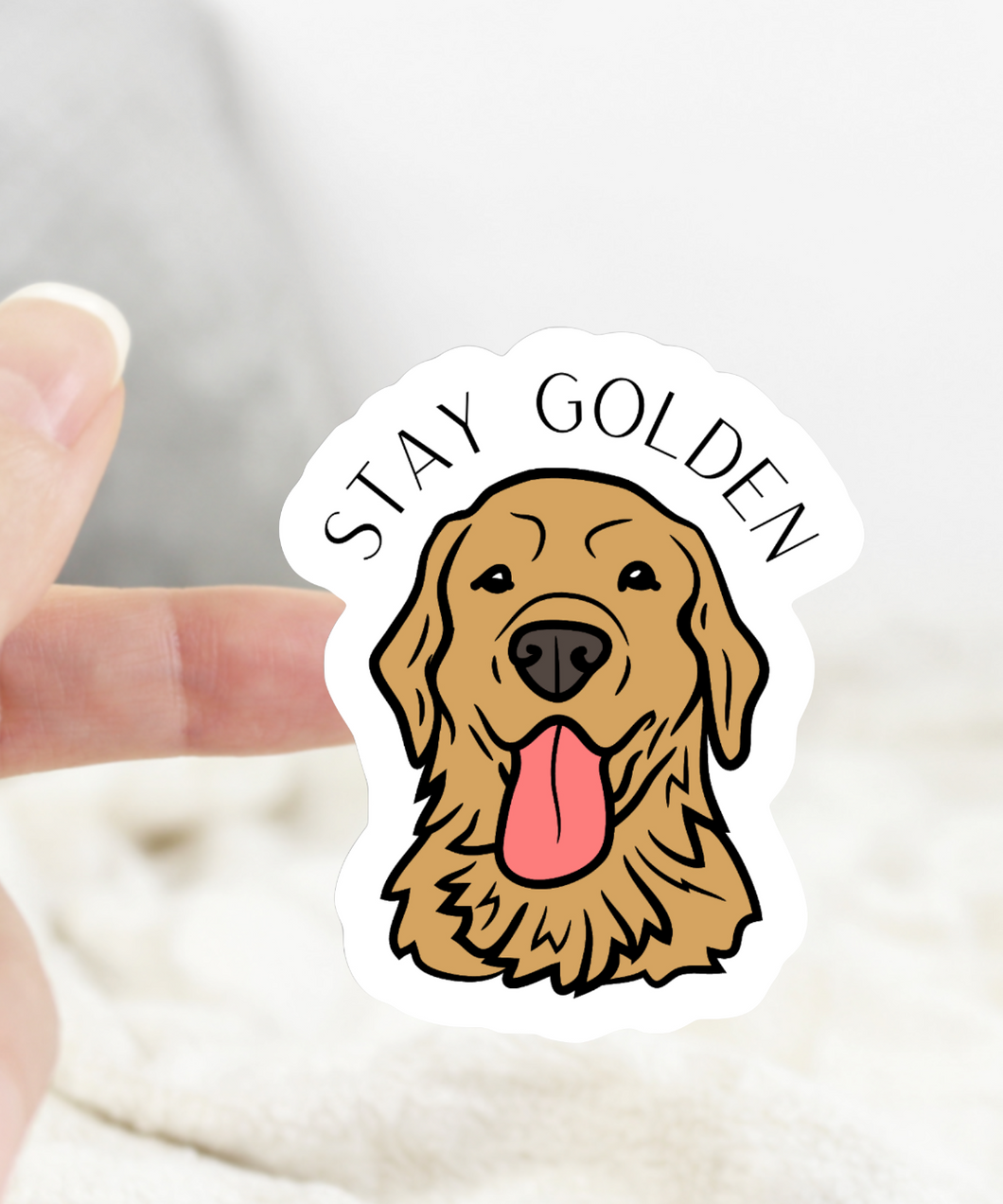 Stay Golden Dog Sticker