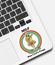 Load image into Gallery viewer, MILF Man I Love Frogs Sticker
