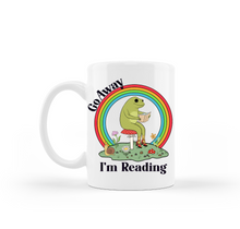 Load image into Gallery viewer, Frog Go Away I’m Reading Mug
