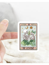 Load image into Gallery viewer, Tarot Card The Lovers Plant Sticker
