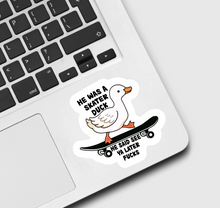 Load image into Gallery viewer, Skater Duck Sticker
