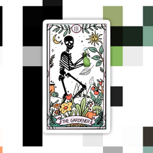 Load image into Gallery viewer, Plant Tarot Card The Gardener Sticker
