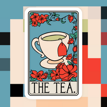 Load image into Gallery viewer, The Tea Tarot Card Sticker
