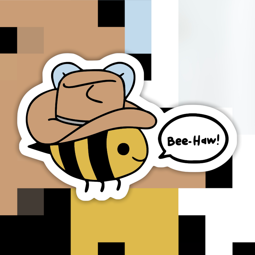 Bee-Haw! Sticker