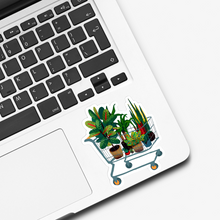 Load image into Gallery viewer, Shopping Cart Plant Love Sticker
