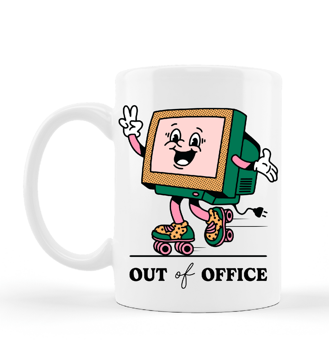 Retro Computer Out of the Office Mug