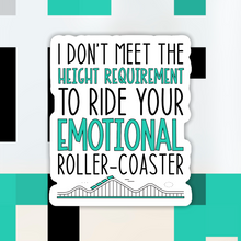 Load image into Gallery viewer, Emotional Roller Coaster Sticker
