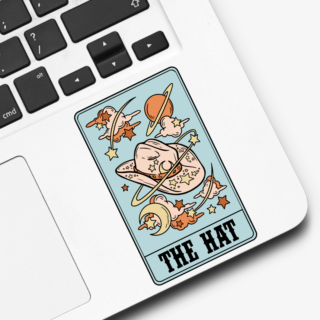 The Cowgirl Hat Tarot Card Sticker