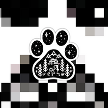 Load image into Gallery viewer, Dog Paw Adventure Girl Vinyl Sticker
