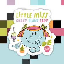 Load image into Gallery viewer, Little Miss Crazy Plant Lady Sticker
