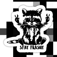 Load image into Gallery viewer, Raccoon Stay Trashy Sticker
