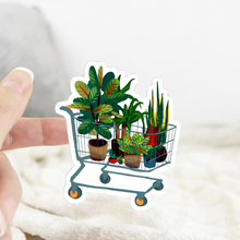 Load image into Gallery viewer, Shopping Cart Plant Love Sticker
